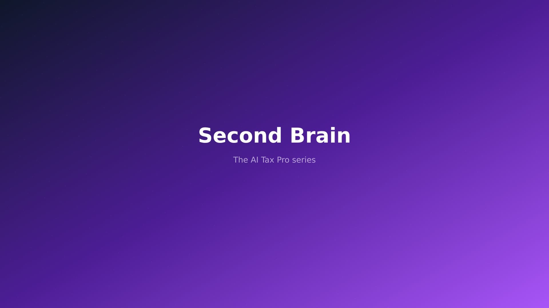 Build a Second Brain That Actually Knows Your Practice